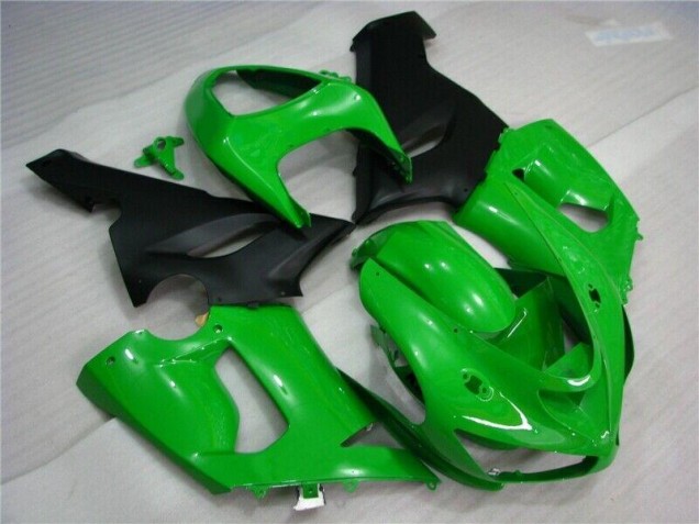 Purchase 2005-2006 Green Matte Black Kawasaki ZX6R Motorcycle Fairing UK
