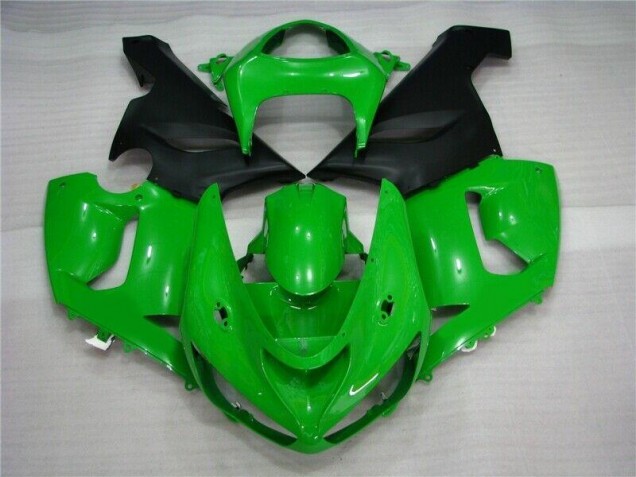Purchase 2005-2006 Green Matte Black Kawasaki ZX6R Motorcycle Fairing UK