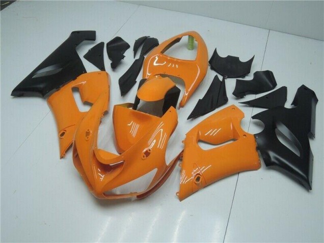 Purchase 2005-2006 Orange Black Kawasaki ZX6R Bike Fairings UK Purchase 2005-2006 Orange Black Kawasaki ZX6R Bike Fairings UK