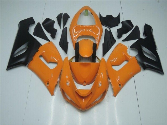 Purchase 2005-2006 Orange Black Kawasaki ZX6R Bike Fairings UK Purchase 2005-2006 Orange Black Kawasaki ZX6R Bike Fairings UK