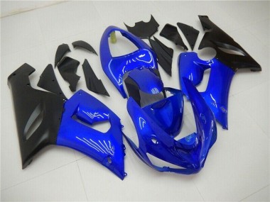 Purchase 2005-2006 Blue Matte Black Kawasaki ZX6R Motorcycle Fairings UK