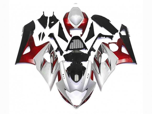 Purchase 2005-2006 Silver Red Black Suzuki GSXR 1000 Bike Fairing Kit UK Purchase 2005-2006 Silver Red Black Suzuki GSXR 1000 Bike Fairing Kit UK