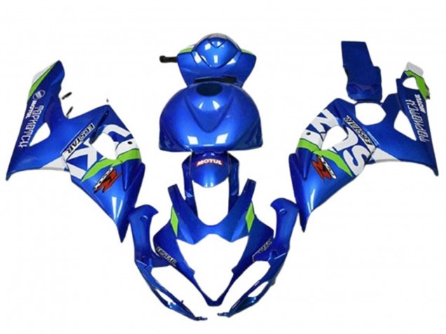 Purchase 2005-2006 Blue Green White Motul Suzuki GSXR 1000 Motorcycle Fairings UK