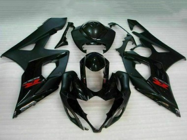 Purchase 2005-2006 Glossy Black Matte Black Red Suzuki GSXR 1000 Motorcycle Fairing UK