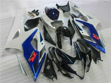 Purchase 2005-2006 White Blue Glossy Black Suzuki GSXR 1000 Motorcycle Fairing Kits UK