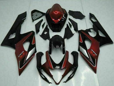Purchase 2005-2006 Red Silver Glossy Black Suzuki GSXR 1000 Motorcycle Fairings UK