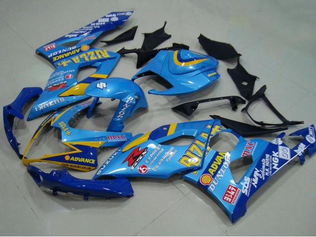 Purchase 2005-2006 Blue Gold Rizla Suzuki GSXR 1000 Motorcycle Fairings UK