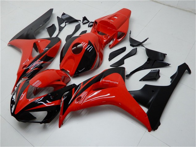 Purchase 2006-2007 Red Glossy Black Honda CBR1000RR Motorcycle Fairings Kits UK