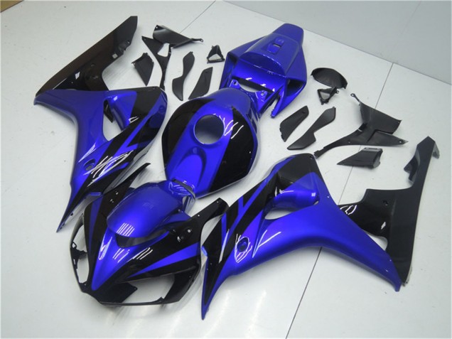 Purchase 2006-2007 Blue Glossy Black Honda CBR1000RR Motorcycle Fairing Kits UK