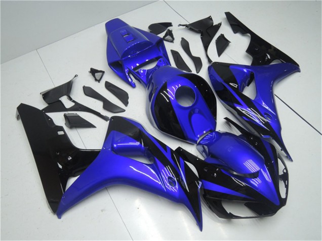 Purchase 2006-2007 Blue Glossy Black Honda CBR1000RR Motorcycle Fairing Kits UK