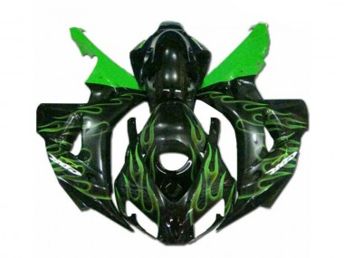 Purchase 2006-2007 Green Flame Black Honda CBR1000RR Moto Fairings UK