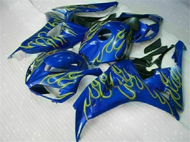 Purchase 2006-2007 Yellow Flame Blue Honda CBR1000RR Replacement Fairings UK