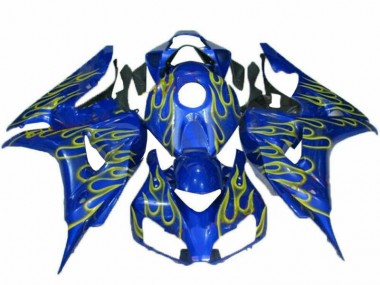 Purchase 2006-2007 Yellow Flame Blue Honda CBR1000RR Replacement Fairings UK