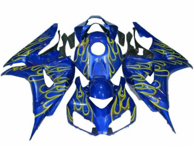Purchase 2006-2007 Yellow Flame Blue Honda CBR1000RR Replacement Fairings UK