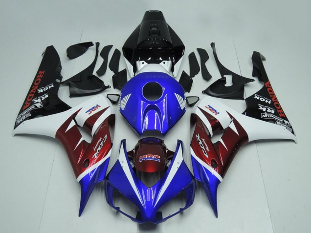 Purchase 2006-2007 White Burgundy Blue Glossy Black Honda CBR1000RR Motorcycle Fairings UK