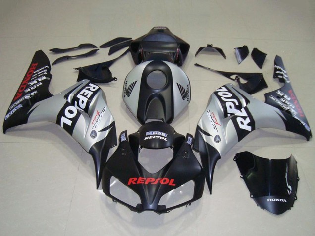 Purchase 2006-2007 Silver Matte Black Repsol Honda CBR1000RR Motorcycle Fairing UK