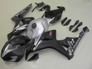 Purchase 2006-2007 Matte Black Silver Honda CBR1000RR Motorcycle Fairing Kit UK