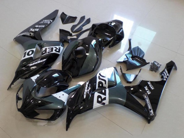 Purchase 2006-2007 Grey White Glossy Black Repsol Honda CBR1000RR Motorcycle Fairing UK