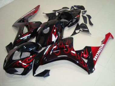 Purchase 2006-2007 Red Flame Honda CBR1000RR Motorcylce Fairings UK