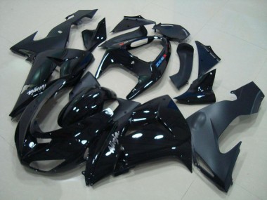 Purchase 2006-2007 Glossy Black Matte Black Kawasaki ZX10R Motorcycle Fairings UK