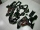 Purchase 2006-2007 Glossy Black Red Flame Kawasaki ZX10R Motorcycle Fairing Kits UK