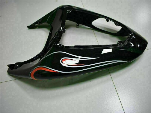 Purchase 2006-2007 Glossy Black Red Flame Kawasaki ZX10R Motorcycle Fairing Kits UK