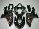 Purchase 2006-2007 Glossy Black Red Flame Kawasaki ZX10R Motorcycle Fairing Kits UK