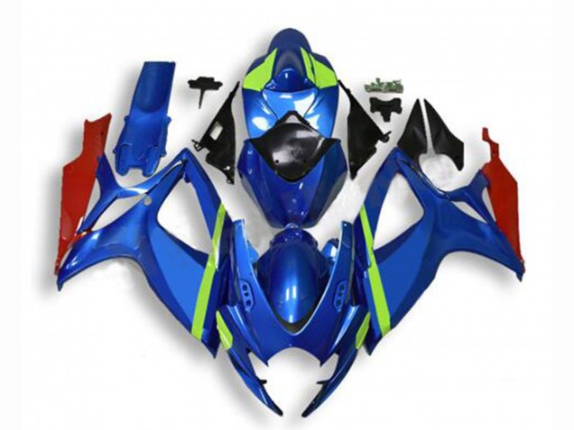 Purchase 2006-2007 Blue Green Red Suzuki GSXR 600/750 Motorcycle Fairings UK