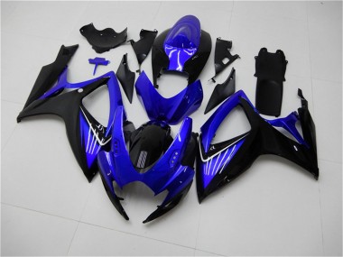Purchase 2006-2007 Blue Glossy Black Suzuki GSXR 600/750 Motorcycle Fairings UK