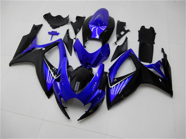 Purchase 2006-2007 Blue Glossy Black Suzuki GSXR 600/750 Motorcycle Fairings UK