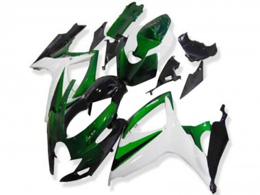 Purchase 2006-2007 White Green Glossy Black Suzuki GSXR 600/750 Motorcycle Fairings UK