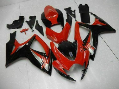 Purchase 2006-2007 Red Glossy Black Suzuki GSXR 600/750 Motorcycle Fairings UK