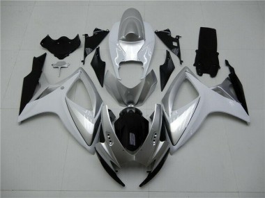 Purchase 2006-2007 Silver Suzuki GSXR 600/750 Motorcycle Fairings Kits UK