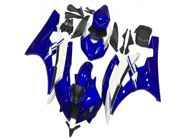 Purchase 2006-2007 Blue White Black Yamaha YZF R6 Motorcycle Fairings UK