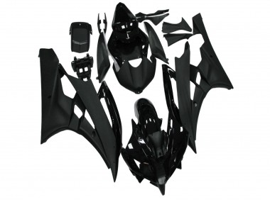 Purchase 2006-2007 Glossy Black Matte Black Yamaha YZF R6 Motorcycle Fairing UK