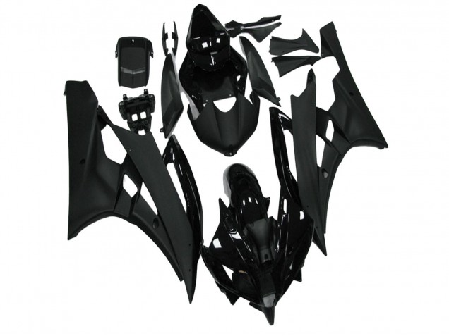 Purchase 2006-2007 Glossy Black Matte Black Yamaha YZF R6 Motorcycle Fairing UK