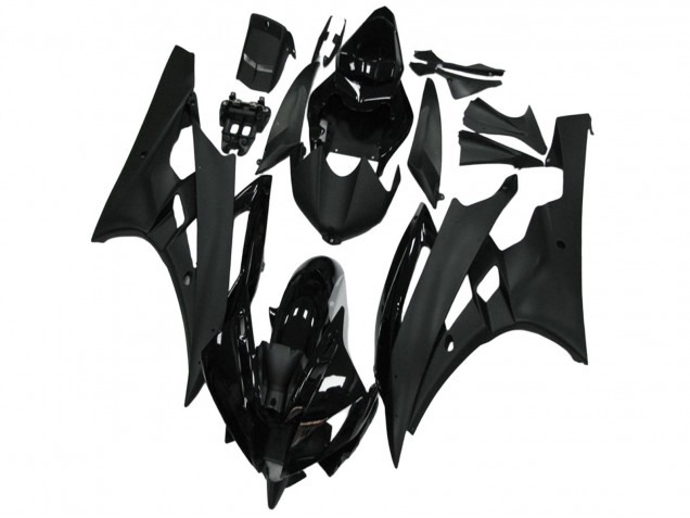 Purchase 2006-2007 Glossy Black Matte Black Yamaha YZF R6 Motorcycle Fairing UK