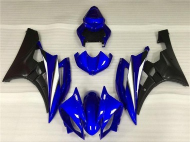 Purchase 2006-2007 Blue Black Yamaha YZF R6 Motorcycle Fairings Kits UK