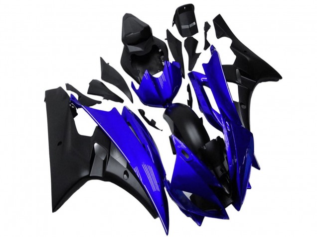 Purchase 2006-2007 Blue Matte Black Yamaha YZF R6 Motorcycle Fairing UK