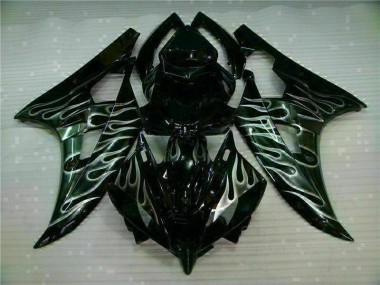 Purchase 2006-2007 Silver Flame Black Yamaha YZF R6 Motor Fairings UK