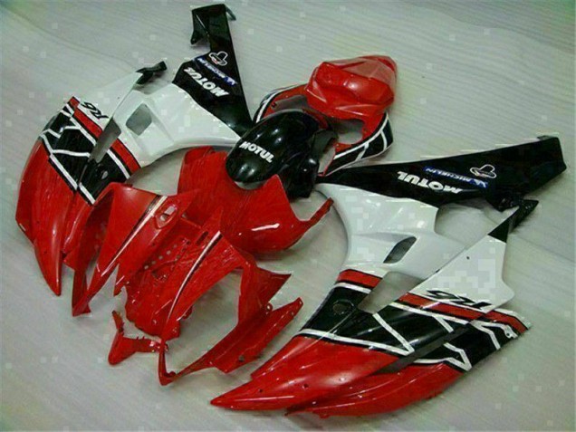 Purchase 2006-2007 Red White Yamaha YZF R6 Motorcycle Fairings UK