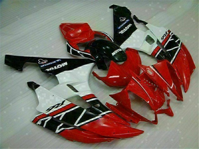 Purchase 2006-2007 Red White Yamaha YZF R6 Motorcycle Fairings UK