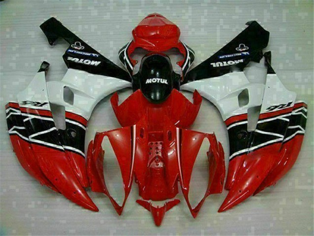 Purchase 2006-2007 Red White Yamaha YZF R6 Motorcycle Fairings UK