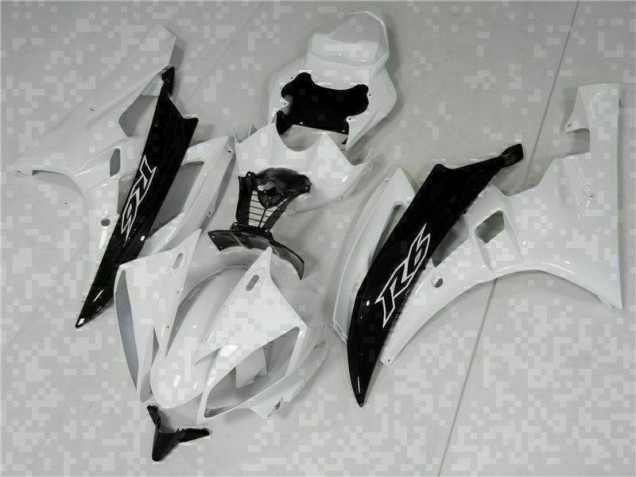 Purchase 2006-2007 White Black Yamaha YZF R6 Bike Fairings UK