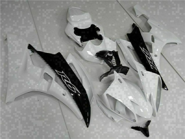 Purchase 2006-2007 White Black Yamaha YZF R6 Bike Fairings UK