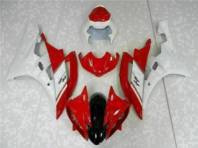 Purchase 2006-2007 Red White Yamaha YZF R6 Motorcycle Fairings UK