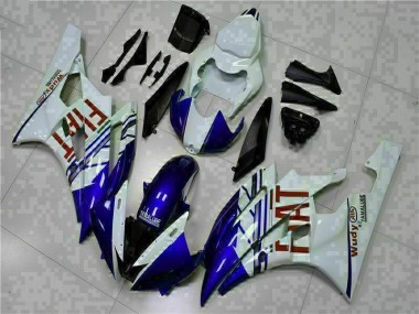 Purchase 2006-2007 White Blue Yamaha YZF R6 Bike Fairings & Bodywork UK