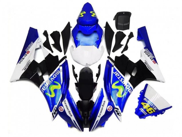 Purchase 2006-2007 Blue Black White Yamaha YZF R6 Motor Fairings UK