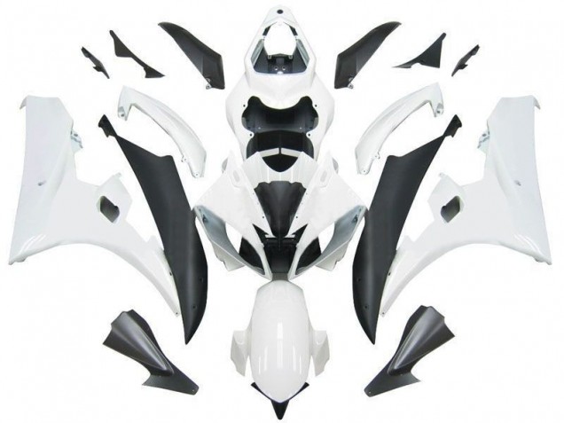 Purchase 2006-2007 White Matte Black Yamaha YZF R6 Motorcycle Fairings UK