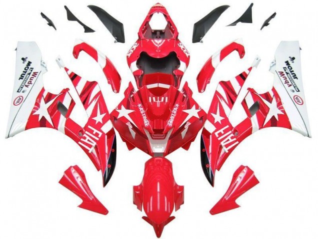 Purchase 2006-2007 Red White Star Fiat Yamaha YZF R6 Motorbike Fairings UK Purchase 2006-2007 Red White Star Fiat Yamaha YZF R6 Motorbike Fairings UK
